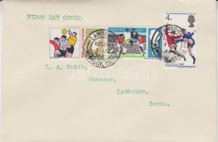 1966 Football Világbajnokság, Anglia Mi 422-424 FDC-n