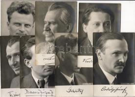 7 klf képeslap íróportrékkal közte Móricz, Kodolányi, Erdélyi