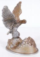 Spiáter turul szobor, m:17 cm, h:13 cm/ Turul bird sculpture