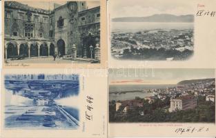 25 db régi, olasz és horvát városképes lap / 25 Italian and Croatian postcards