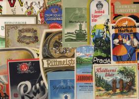 34 klf csehszlovák italcimke