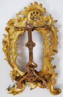 Cca 1910, Neobarokk asztali fényképtartó, réz, gazdagon díszített, m:33 cm, sz:20 cm/ Copper neobaro...