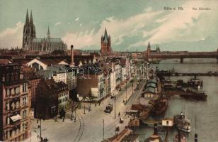 Köln - 4 db hajtatlan panorámalap / 4 unfolded panoramacards