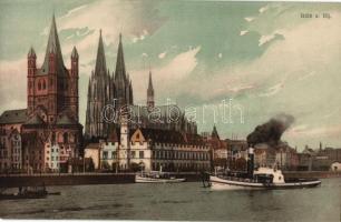 Köln - 4 db hajtatlan panorámalap / 4 unfolded panoramacards