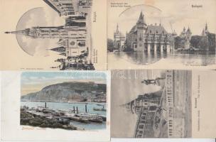 Budapest - 4 db használatlan, jó minőségű, régi képeslap