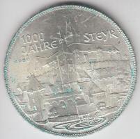 Ausztria 1980. 500Sch Ag "1000 éves Steyr / Felső-Ausztria" T:2 Austria 1980. 500 Schilling Ag "1000th anniversary of Steyr" C:XF