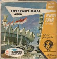1964 New York világkiállítás 21 db sztereo-diakép