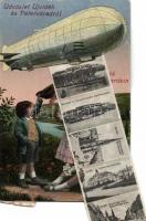 Újvidék Pétervárad, Zeppelin leporellocard