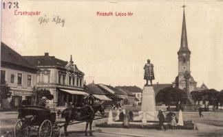 Érsekújvár Kossuth square, Hotel National, the shop of Miksa Steiner (fa)