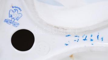 Aquincum, térdelő akt, kézzel festett, jelzett, hibátlan  /Handpainted Aquincum chinaware nude figur...