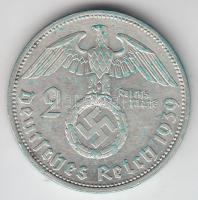 Német 3. Birodalom 1939A 2M Ag "Hindenburg" T:2-
German Third Reich 1939A 2 Marks Ag &quot...