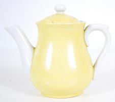 Cca 1920 Zsolnay hiányos kávés készlet plusz váza és egy fém tálca. A készlet jelzett, hibátlan, a c...