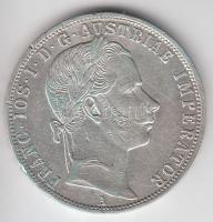 Ausztria 1861A 1Fl Ag "Ferenc József" T:2 ph. Austria 1861A 1 Florin Ag "Franz Joseph" C:XF edge error
