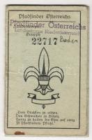 1940-es évek 2 db osztrák cserkész-igazolvány