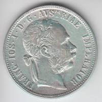 Ausztria 1877. 1Fl Ag "Ferenc József" T:2,2- Austria 1877. 1 Florin Ag "Franz Joseph" C:XF,VF