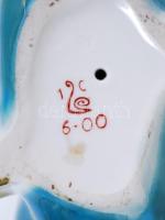 Halász, jelzett sorszámozott, kézzel festett, hibátlan, m:21 cm/ Fisherman porcelain, flawless