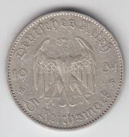 Német 3. Birodalom 1934J 5M Ag "Garnisonkirche" T:2-,3
German Third Reich 1934J 5 Marks Ag...