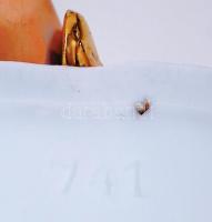 Cca 1940 Fürdőruhás nő, sorszámozott, jelzés nélkül, kézzel festett, kopottas állapotban, h:18 cm, m...