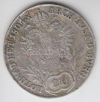 Ausztria/magyar verdejel 1804B 20Kr Ag "II. Ferenc" T:1-,2 juszt