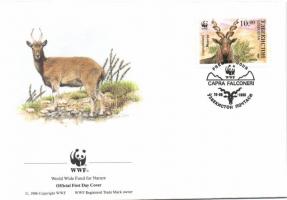 WWF: Twisted horned goat set + 4 FDC WWF: Pödröttszarvú kecske sor + 4 FDC