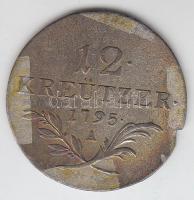 Ausztria 1795A 12Kr Ag T:2- ph. Austria 1795A 12 Kreutzer Ag C:VF edge error