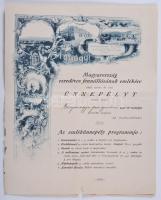 1896 Díszes meghívó az algyógyi milleniumi ünnepségre