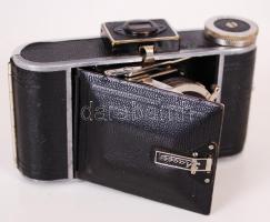 Ihagee harmonikás fényképezőgép Ihagee-Anastigmat f4,5/70mm objektívvel és F. Deckel Compur zárral /...