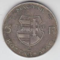 1947. 5Ft Ag "Kossuth" T:2-