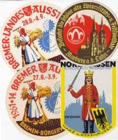 4 db német reklámcímke