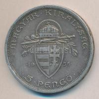 1938. 5P Ag "Szent István" T:2-