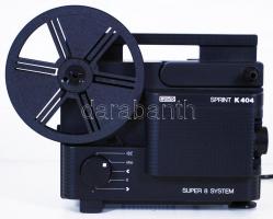 Eumig Sprint K 404 super 8 system projektor, müködik, eredeti dobozában/ Cine film projector EUMIG SPRINT K404 super 8 + instructions, box