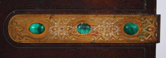 cca 1860 Fotóalbum a magyar arisztokrácia képviselőiről képaláírásokkal, többek között a Széchenyi, ...