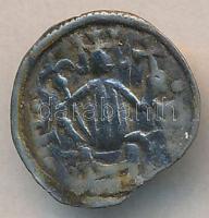 1180-1240. Bracteata Ag "III. Béla - IV. Béla" (0.24g) T:2 ki. Hungary 1180-1240. Bracteata Ag "Bela III/IV" (0.24g) C:XF cracked Huszár 191., Unger 117.