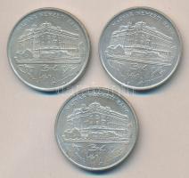 1993. 200Ft Ag "MNB" (3x) T:2,2-
