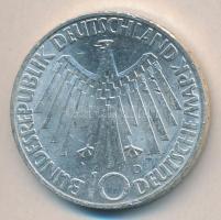 NSZK 1972D. 10M Ag "Olimpia / Spirál" T:2 GFR 1972D. 10D Mark Ag "Olymic Games Munich / Spiral" C:XF