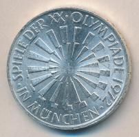 NSZK 1972D. 10M Ag "Olimpia / Spirál" T:2
GFR 1972D. 10D Mark Ag "Olymic Games Munich...