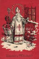 Krampus, St. Nicholaus (wet damage)