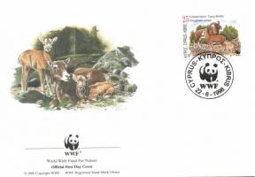 WWF: Ciprusi muflon négyestömb + 4 FDC WWF: Cypriot mouflon block of 4 + 4 FDC