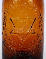 cca 1910 "Schätz József Budapest - sörös palackja - elidegenithetetlen" feliratú sörösüveg...