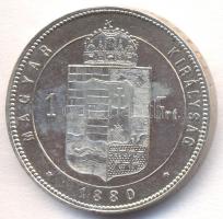 1880KB 1Ft Ag "Középcímer" T:2