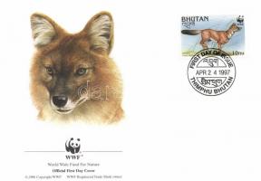 WWF: Asian wild dog 2 pairs + 4 FDCs WWF: Ázsiai vadkutya 2 pár + 4 FDC