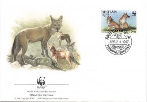 WWF: Asian wild dog 2 pairs + 4 FDCs WWF: Ázsiai vadkutya 2 pár + 4 FDC