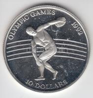 Niue 1991. 10$ Ag "Olimpia - diszkoszvetés" T:PP Niue 1991. 10 Dollars Ag "Olympic Games - Discus Throw" C:PP