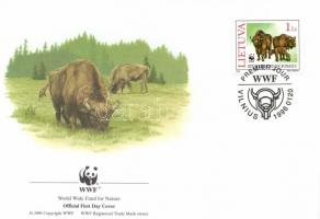 WWF European bison set + 4 FDC WWF: Európai bölény sor + 4 FDC