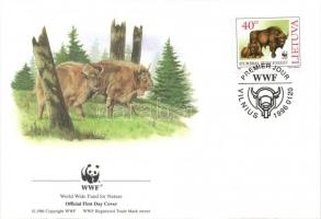 WWF European bison set + 4 FDC WWF: Európai bölény sor + 4 FDC