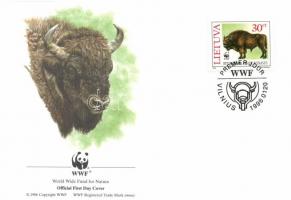 WWF European bison set + 4 FDC WWF: Európai bölény sor + 4 FDC