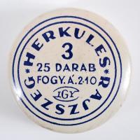 cca 1940 Herkules rajzszeg, fém dobozka, 3,5cm