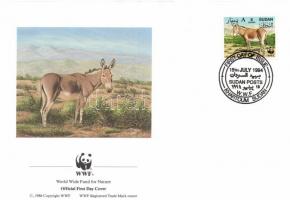 WWF Onager set + 4 FDC WWF: Vadszamár sor + 4 FDC