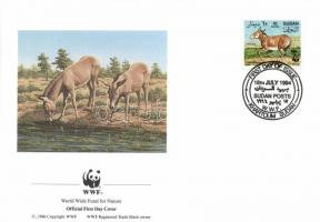 WWF Onager set + 4 FDC WWF: Vadszamár sor + 4 FDC