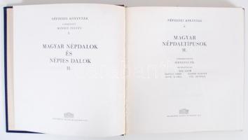 Népzenei könyvtár: Járdányi Pál. Magyar népdaltípusok I.-II. Dedikált!  + Kerényi György: Népies dal...